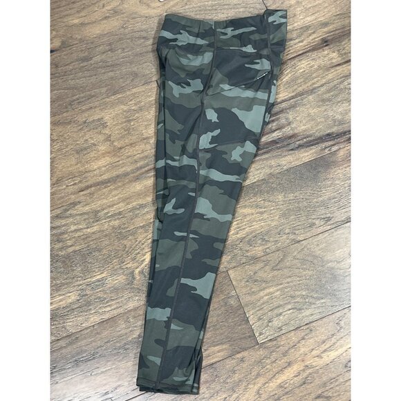 ATHLETA Camo Contender Tights 7/8 In Powerlift Olive Small #84418 EUC - Picture 2 of 7